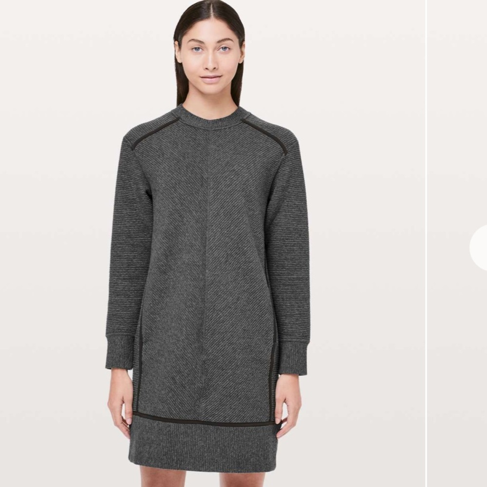 lululemon On Repeat Grey Sweater Dress